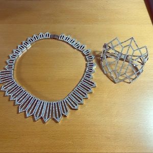 Juicy Couture Diamanté necklace and cuff